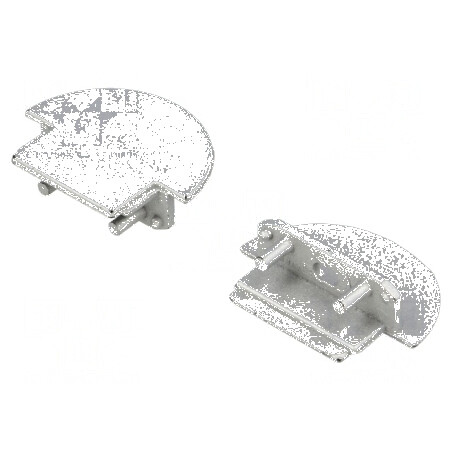 Obturator LED profil argintie 2 buc ABS cu orificiu | Electronic-mag.ro | Componente Electronice