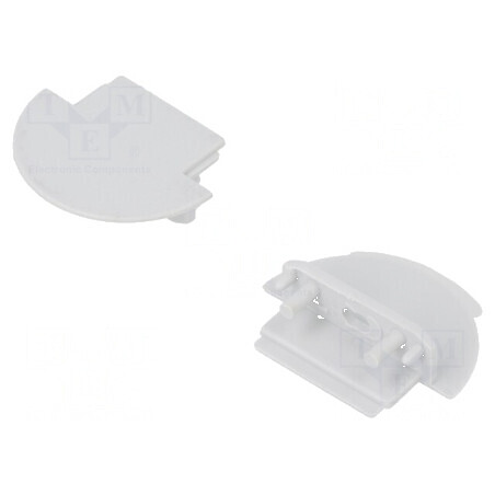 Obturator LED profil gri 2 buc ABS cu orificiu GROOVE14 | Electronic-mag.ro | Componente Electronice
