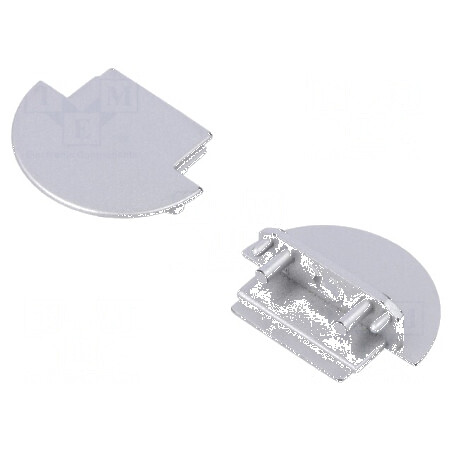 Obturator LED profil argintiu 2 buc ABS cu orificiu | Electronic-mag.ro | Componente Electronice