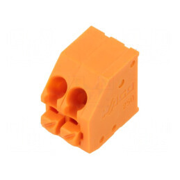 Regletă de conexiuni PCB 45° 3,5mm 2 piste 5A | Electronic-mag.ro | Componente Electronice