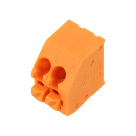 Regletă de conexiuni PCB 45° 3,5mm 2 piste 5A | Electronic-mag.ro | Componente Electronice