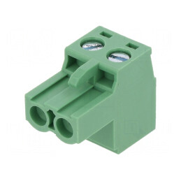 Regletă de conexiuni deconectabilă 5,08mm cu 2 piste drept mufe | Electronic-mag.ro | Componente Electronice