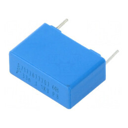 Condensator polietilenă 33nF 18x12,5x7mm THT ±5% 15mm | Electronic-mag.ro | Componente Electronice