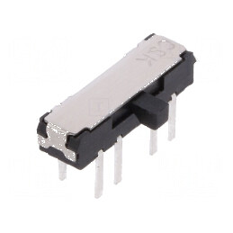 Comutator glisant Poz 2 DP3T 0,3A 6VDC ON-ON THT -40÷85°C | Electronic-mag.ro | Componente Electronice