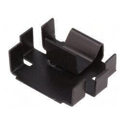 Radiator presat TO220 negru 20,5mm x 25mm x 7mm 25K/W | Electronic-mag.ro | Componente Electronice