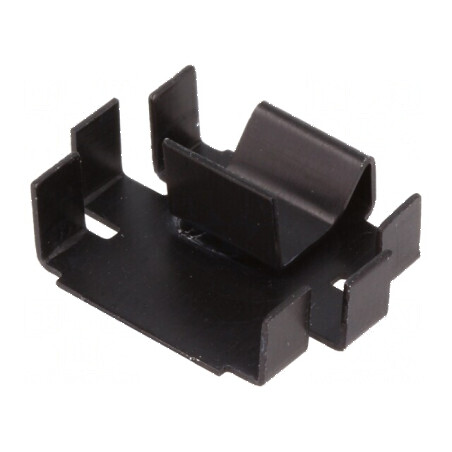 Radiator presat TO220 negru 20,5mm x 25mm x 7mm 25K/W | Electronic-mag.ro | Componente Electronice
