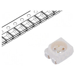 LED SMD 3528 PLCC4 Roșie/Galben-Verde 3,5x2,8x1,9mm 120° | Electronic-mag.ro | Componente Electronice