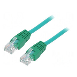 Cablaj Patch Cord U/UTP 5e 0,25m Verde CCA PVC 26AWG | Electronic-mag.ro | Componente Electronice