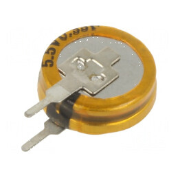 Supercondensator THT 330mF 5.5V Ø12x4.8mm | Electronic-mag.ro | Componente Electronice