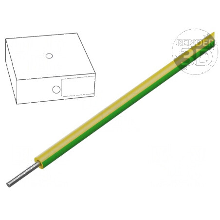 Cablu SiD 1x0,75mm² sârmă cu silicon galben-verde 60-180°C | Electronic-mag.ro | Componente Electronice