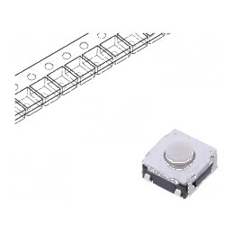 Microîntrerupător TACT SPST 0,05A/12VDC SMT 2,5N 3,4mm | Electronic-mag.ro | Componente Electronice