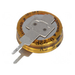 Supercondensator THT 0,22F 5,5VDC Ø11,5x12,5mm -25÷70°C | Electronic-mag.ro | Componente Electronice