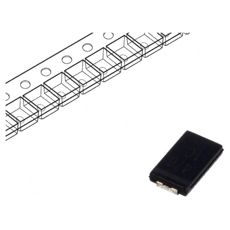 Condensator Hibrid SMD 47uF 16VDC 2917 ESR 40mΩ ECAS ±20% | Electronic-mag.ro | Componente Electronice