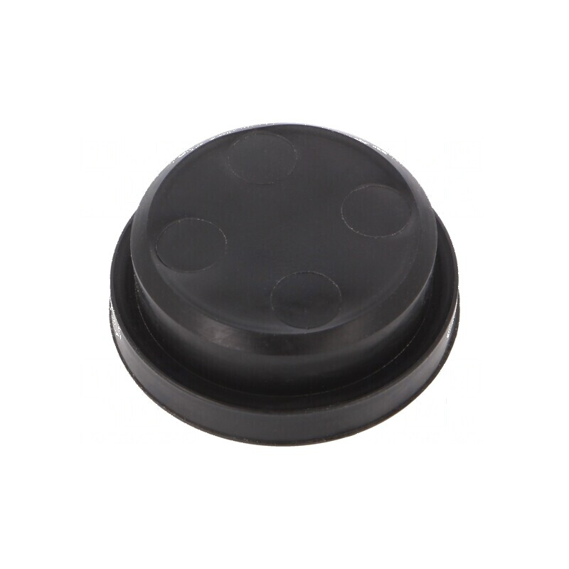 Obturator elastomer Seal Plug DS 25mm, negru, temperatură -20÷80°C, protecție IP54 | Electronic-mag.ro | Componente Electronice