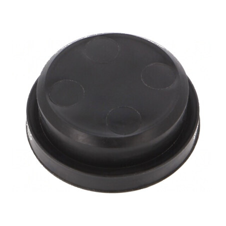 Obturator elastomer Seal Plug DS 25mm, negru, temperatură -20÷80°C, protecție IP54 | Electronic-mag.ro | Componente Electronice