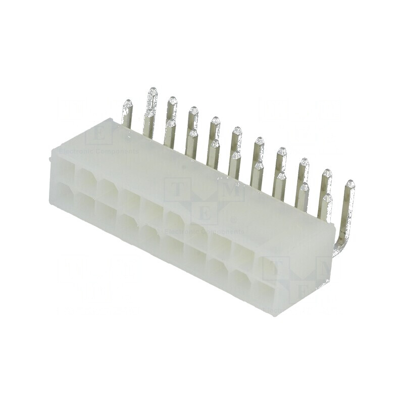 Conector cablu-placă soclu tată N42G 4,2mm PIN 20 THT 600V - Componentă electronică profesională | Electronic-mag.ro | Componente Electronice