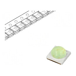 LED Albastru 130° 350mA λd: 465-475nm 3535 - Putere și Eficiență Energetică | Electronic-mag.ro | Componente Electronice