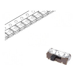 Comutator glisant Poz: 2 SPDT 0,3A/6VDC ON-ON SMT pentru PCB | Electronic-mag.ro | Componente Electronice