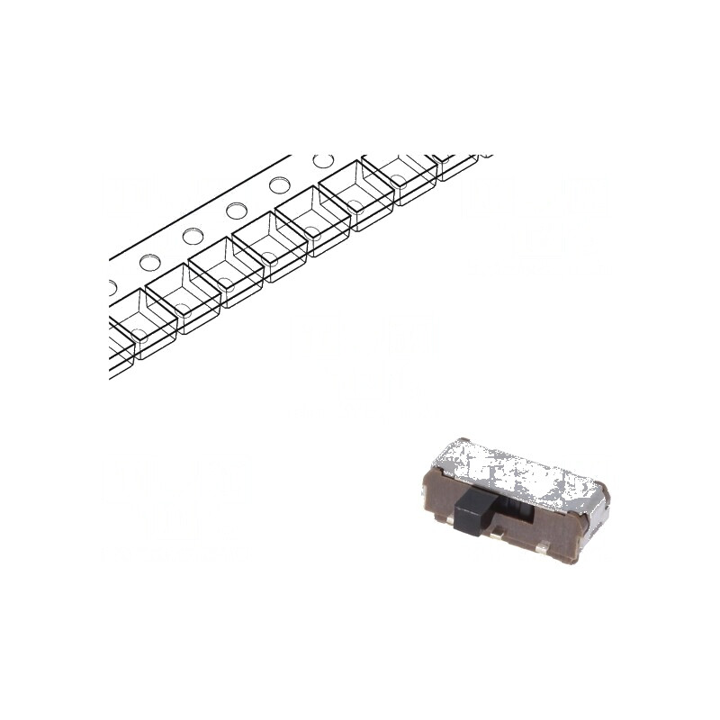 Comutator glisant Poz: 2 SPDT 0,3A/6VDC ON-ON SMT pentru PCB | Electronic-mag.ro | Componente Electronice
