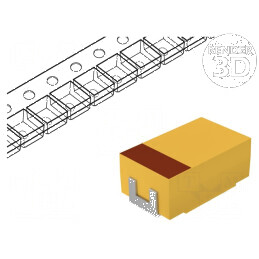 Condensator Tantal-Polimer Low ESR 33uF 25VDC D 2917 TCJ SMD - Componentă Electronică de Înaltă Performanță | Electronic-mag.ro | Componente Electronice