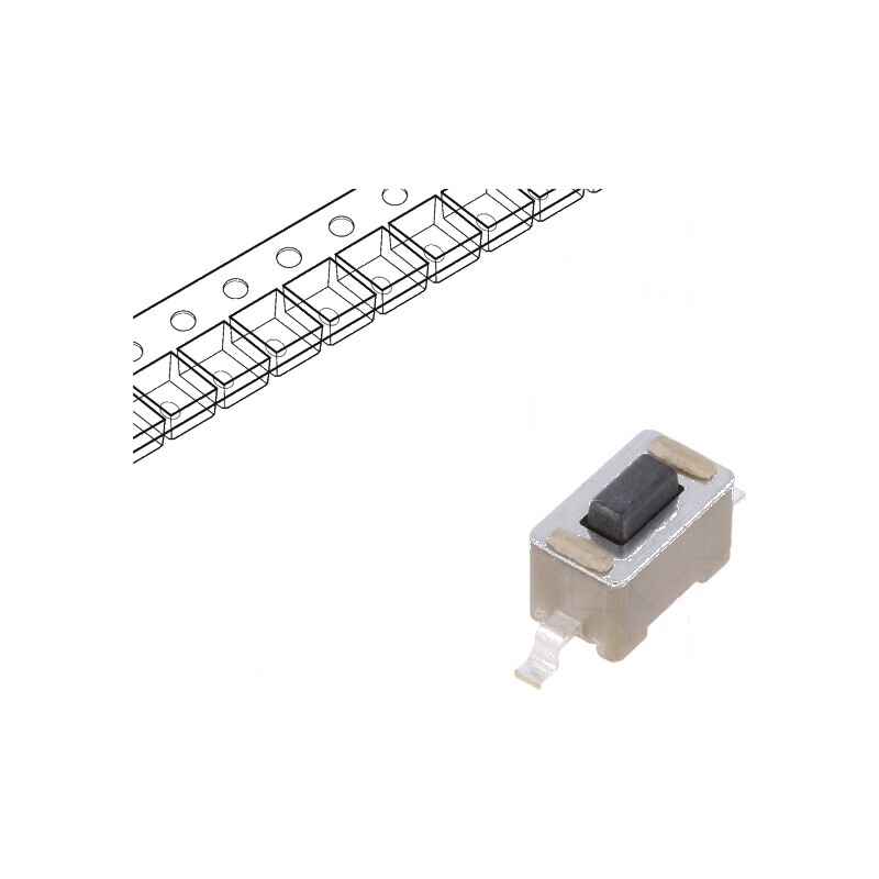Microîntrerupător TACT SPST-NO 2, 0,05A/12VDC, SMT 1,77N - Comutator Compact pentru Aplicații Electrice | Electronic-mag.ro | Componente Electronice Microîntrerupător TACT SPST-NO 2, 0,05A/12VDC, SMT 1,77N - Comutator Compact pentru Aplicații Electrice | Electronic-mag.ro | Componente Electronice