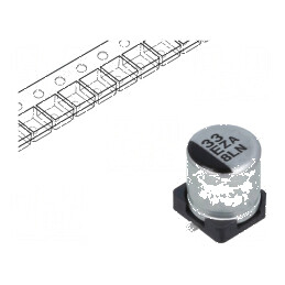 Condensator Hibrid 33uF 25VDC SMD - ESR 80mΩ ±20% Temperaturi -55° până la 105°C | Electronic-mag.ro | Componente Electronice