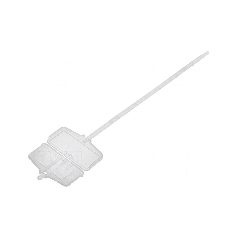 Colier de strângere cu etichetă din polipropilenă, dimensiuni L: 200mm, W: 5mm | Electronic-mag.ro | Componente Electronice