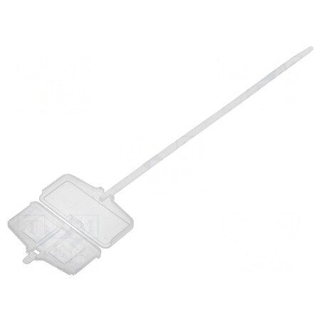 Colier de strângere cu etichetă din polipropilenă, dimensiuni L: 200mm, W: 5mm | Electronic-mag.ro | Componente Electronice