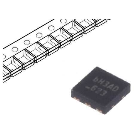 Tranzistor P-MOSFET Unipolar 20V 3,6A 1,4W MicroFET - Set de 2 Bucăți | Electronic-mag.ro | Componente Electronice