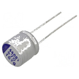 Condensator Hibrid THT 470uF -55° până la 125°C, Dimensiune Carcasă Ø10x9,5mm | Electronic-mag.ro | Componente Electronice