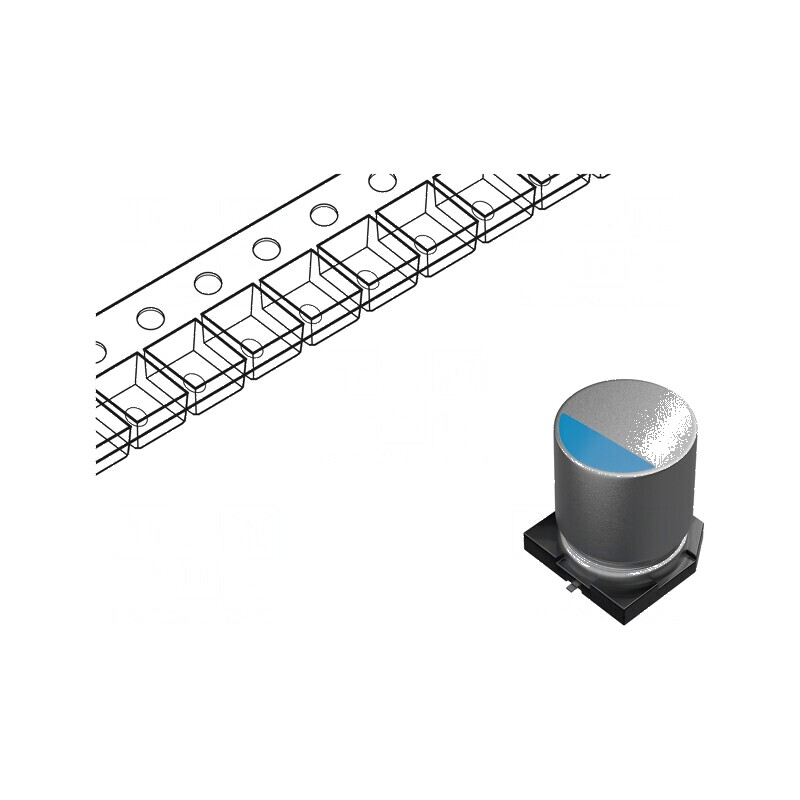 Condensator Hibrid SMD 100uF 50VDC ±20% Temperatura -55÷150°C Ø10x10mm | Electronic-mag.ro | Componente Electronice Condensator Hibrid SMD 100uF 50VDC ±20% Temperatura -55÷150°C Ø10x10mm | Electronic-mag.ro | Componente Electronice