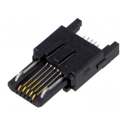 Conector USB B Micro Mufă ZX pentru PCB SMT cu 5 PIN-uri Orizontale | Electronic-mag.ro | Componente Electronice