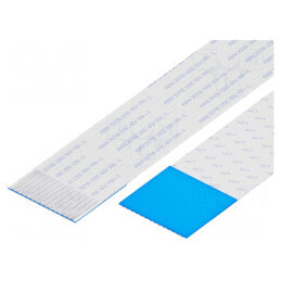 Bandă FFC Fire 14 P - Cablu FFC 1mm cu Contacte pe Partea Opusă | Electronic-mag.ro | Componente Electronice