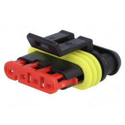 Conector cablu-cablu mufă mamă Superseal 1.5 PIN, temperatură operare -40° până la 125°C | Electronic-mag.ro | Componente Electronice