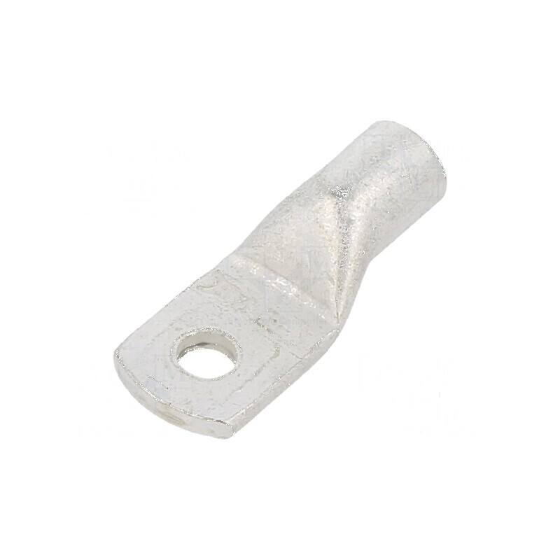 Vârf tubular M5 25mm² crimpat pe cablu cositorit 4AWG pentru conexiuni electrice profesionale | Electronic-mag.ro | Componente Electronice