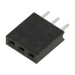 Conector şiruri pini soclu mamă 2,54mm, 3 pini THT pentru PCB - Compatibilitate Profesională | Electronic-mag.ro | Componente Electronice