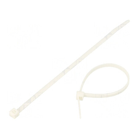 Colier de strângere poliamidă albă T30R, dimensiuni L: 150mm, W: 3,5mm, capacitate 135N | Electronic-mag.ro | Componente Electronice