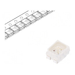 Banda LED SMD 3528 PLCC4 RGB 3.5x2.8x1.9mm 120° 20mA 120/110/110mW - iluminare decorativă flexibilă | Electronic-mag.ro | Componente Electronice