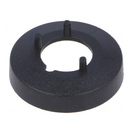 "Capac Piuliță ABS Neagră cu Fixare prin Apăsare Ø 15,5mm - Accesoriu pentru Construcții" | Electronic-mag.ro | Componente Electronice
