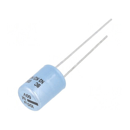 Condensator Electrolitic THT 100uF 50VDC Ø8,2x11mm ±20% - Componentă Electronică de Calitate | Electronic-mag.ro | Componente Electronice