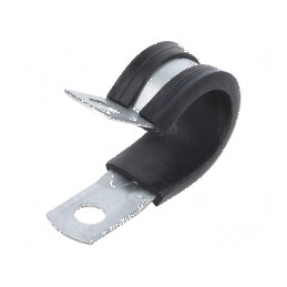 Clipsuri Øbuclă din oţel de 16mm cu protecţie din material EPDM | Electronic-mag.ro | Componente Electronice