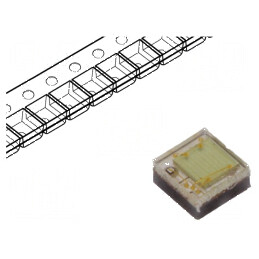 LED Verde 130° 350mA - 515÷535nm, 80÷94lm, Dimensiuni 1,6x1,6x0,75mm | Electronic-mag.ro | Componente Electronice