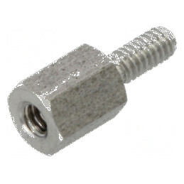 Piuliță Distanțieră Filetată 5mm M2 Intern și M2 Extern - Accesorii pentru Construcții și Mecanică | Electronic-mag.ro | Componente Electronice