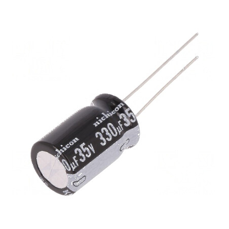 Condensator Electrolitic THT 330uF 35VDC Ø12,5x20mm ±20% - Componentă Electrónica de Calitate | Electronic-mag.ro | Componente Electronice
