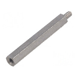 Piuliță distanțieră filetată 40mm cu filet interior M3 și filet exterior M3 | Electronic-mag.ro | Componente Electronice