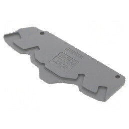 Capac Final Gri Întunecat SNK - Lățime 2mm, Înălțime 82,77mm, Temperaturi Operare -55° până la 110°C | Electronic-mag.ro | Componente Electronice