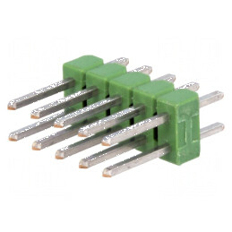 Conector AMPMODU MOD II tată cu 10 pini pentru şiruri pini | Electronic-mag.ro | Componente Electronice