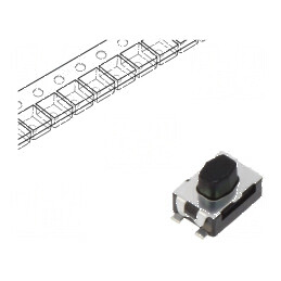 Microîntrerupător TACT SPST-NO 0,05A/32VDC SMT 2N KMR4 - Comutator Compact pentru Circuit Electric | Electronic-mag.ro | Componente Electronice