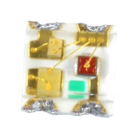 LED SMD 0605 RGB 1,6x1,6x0,7mm cu unghi de dispersie 120° și lentilă transparentă - 20mA | Electronic-mag.ro | Componente Electronice