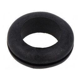 Manșon de protecție Øorif. montare 16mm Øorif. 12,5mm, negru, rezistent la temperaturi -40÷135°C, UL94HB | Electronic-mag.ro | Componente Electronice